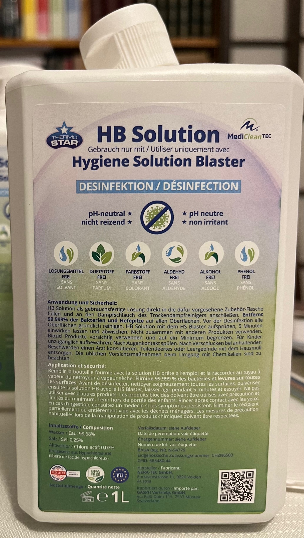 INTERNATIONAL PATENT – “Innovative disinfectant HB Solution”